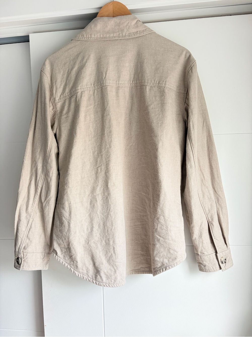 Women's Ripzone Beige lined Button-Up Shacket - Picture 5 of 7